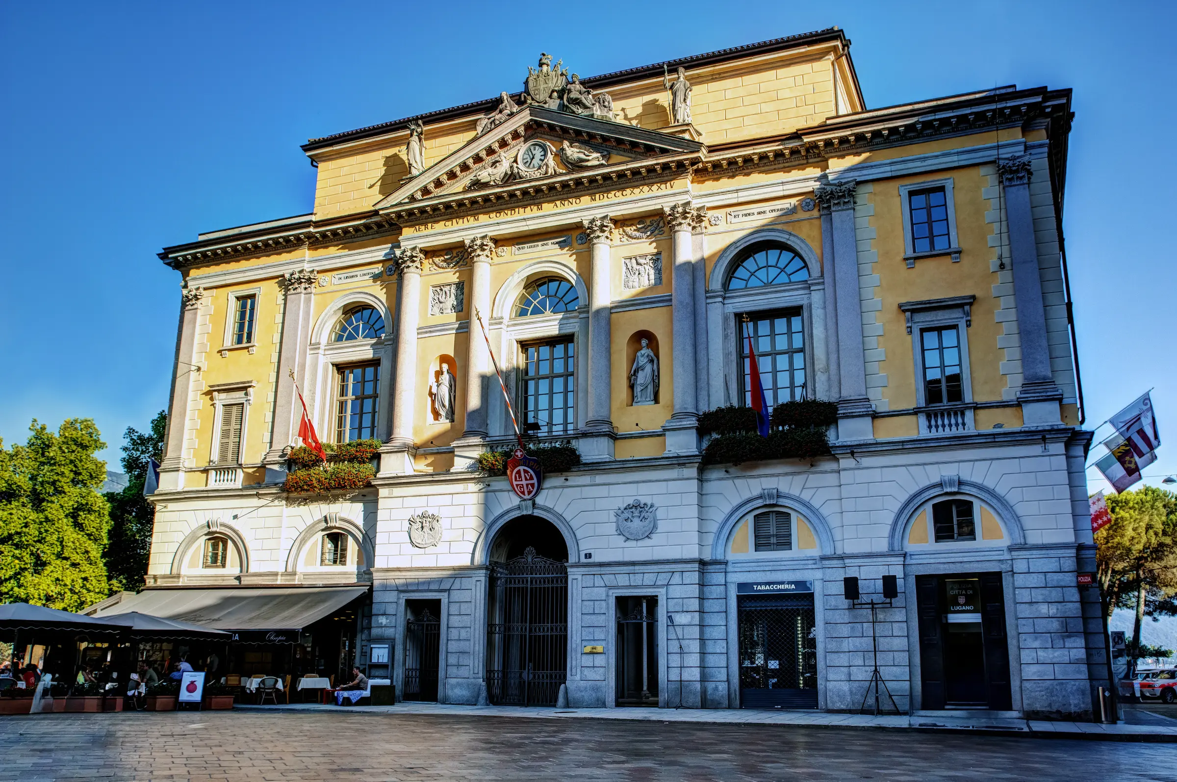 Visit Lugano in one day- Reformation Square and old town