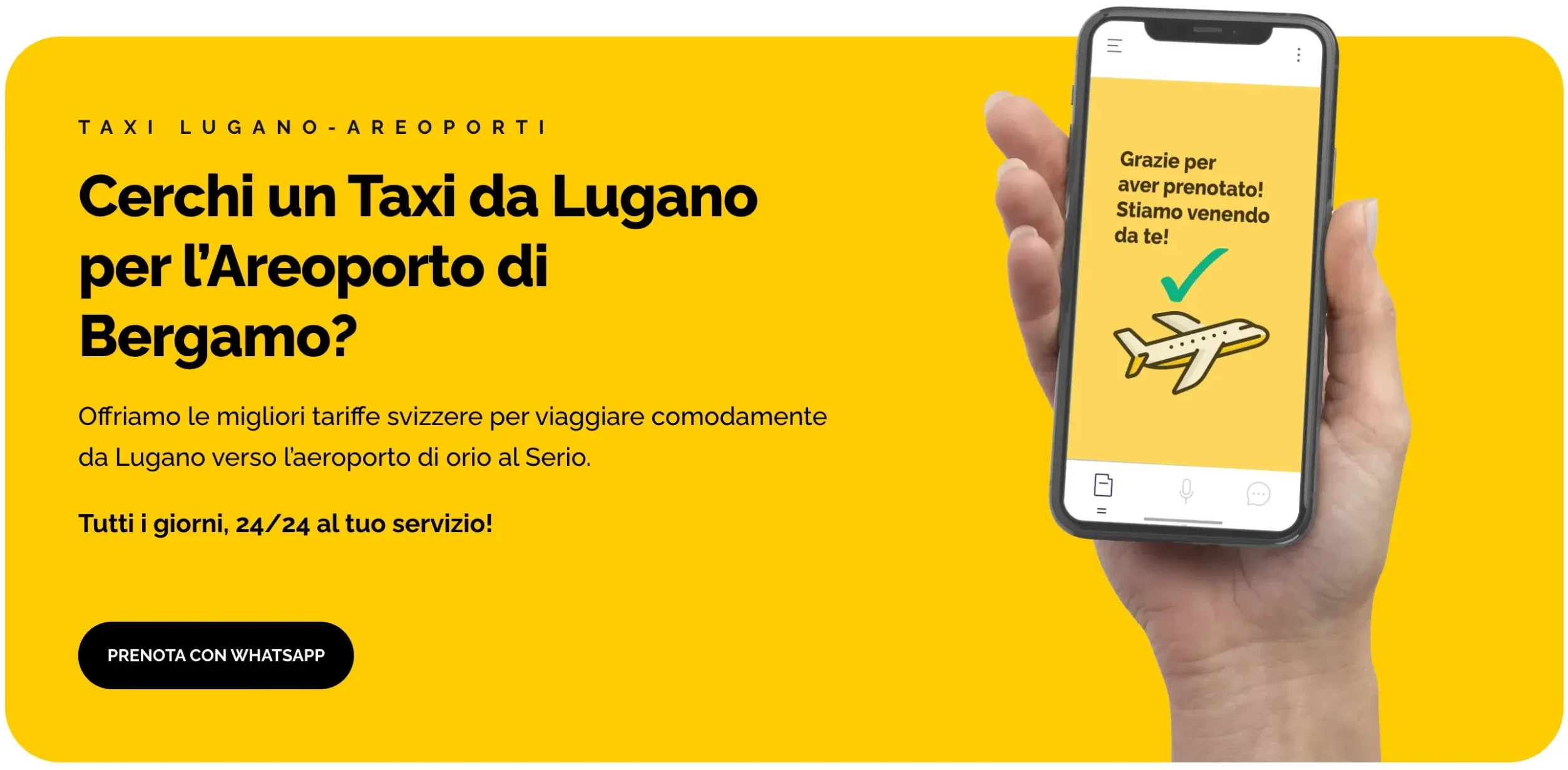 Taxi Banner Lugano Orio al Serio