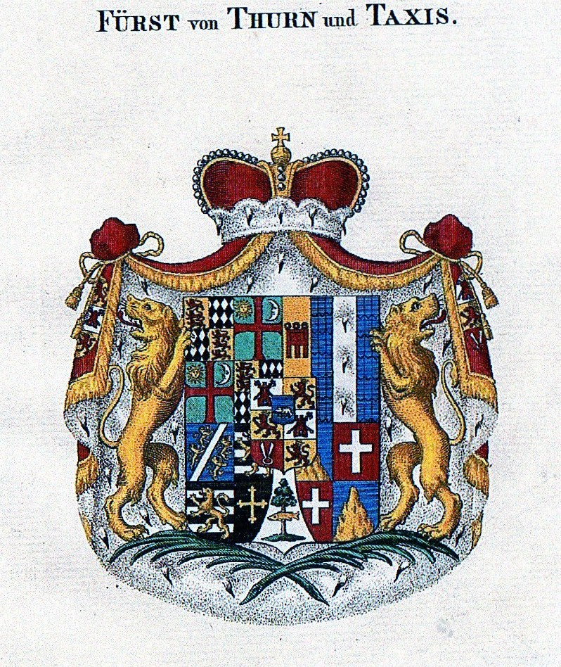 Stemma Thurn und Taxis origine della parola Taxi