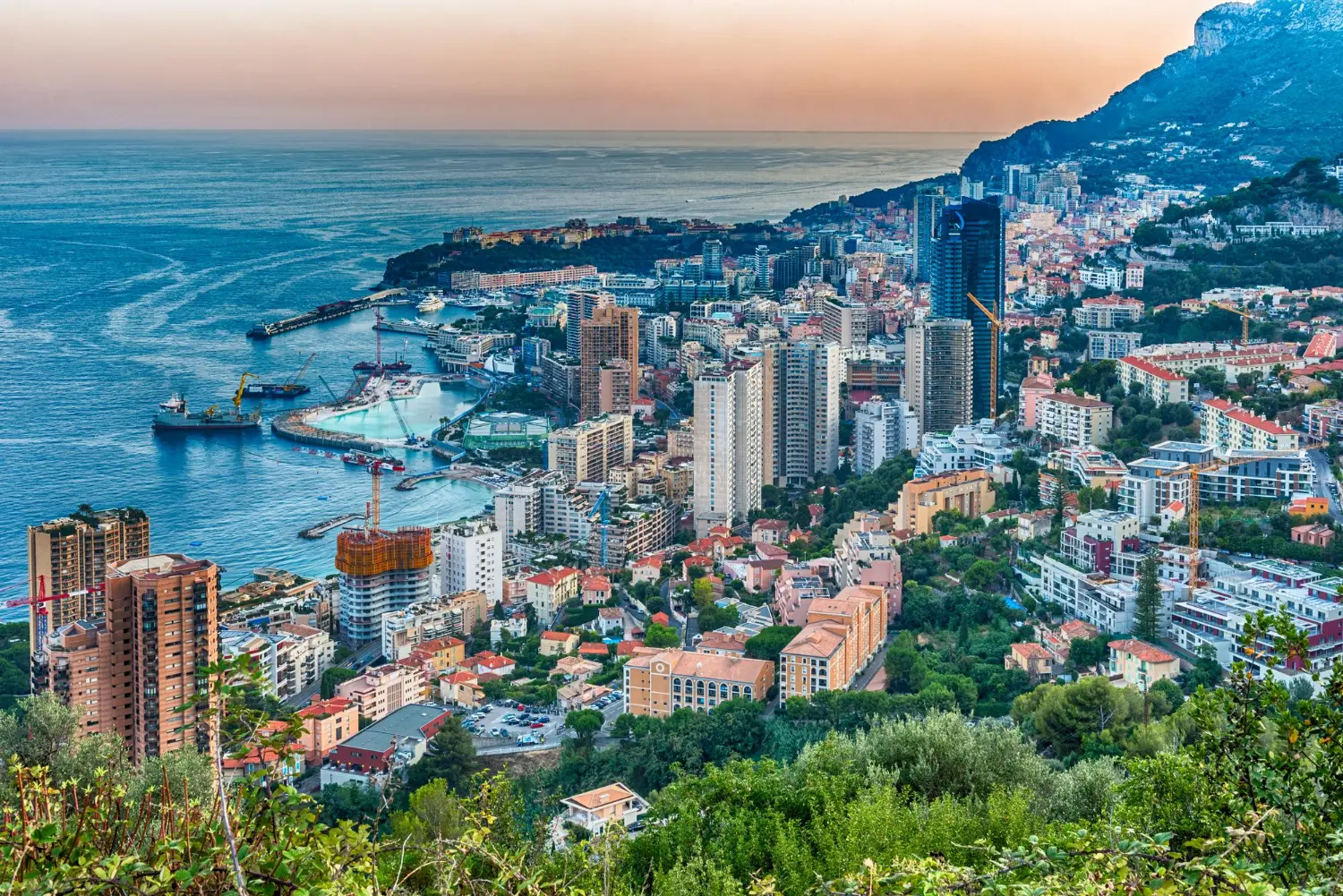 Monte Carlo port and city